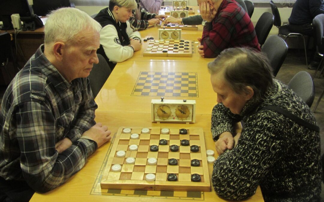 11 февраля прошли открытые соревнования  по шашкам